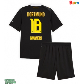 Borussia Dortmund Ethan Nwaneri #18 Replika Babytøj Udebanesæt Børn 2026-27 Kortærmet (+ Korte bukser)